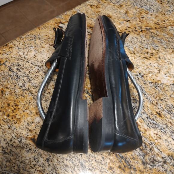 Cole Haan Men's Black Leather Tassel Loafers Size 11.5 D Item ID 03506 - Picture 5 of 12